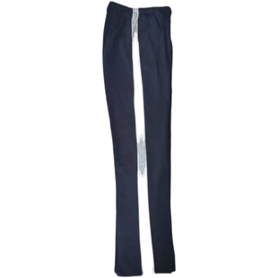 定做西安交大附中男女四季校服长裤藏蓝色拼浅灰宽杠运动休闲运动