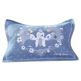 加大加厚纯棉枕巾纱布枕头巾四季学生成人情侣盖巾吸汗高档