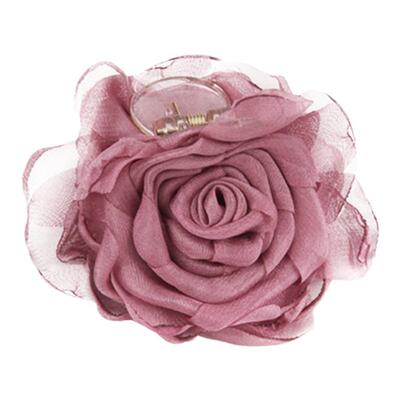 peachtea新中式手工玫瑰花抓夹