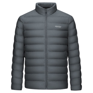 HLA/海澜之家轻商务经典系列羽绒服25秋冬新石墨烯保暖印花外套男