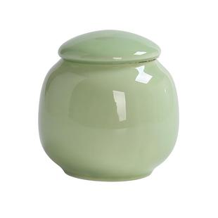 中式迷你陶瓷茶叶罐小号便携式随身旅行药膏香粉密封罐子茶空包装