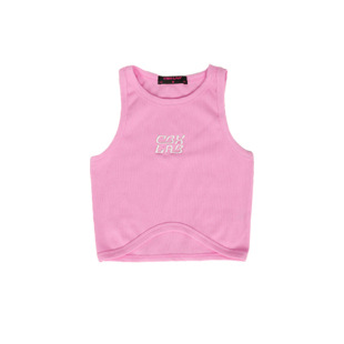 CBXLAB儿童街舞潮牌女童JAZZ海浪背心露脐紧身短款多色跳舞上衣