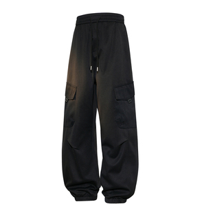 NASA STUSY美式2026新款秋冬装男加绒休闲长裤子直筒宽松男士工装