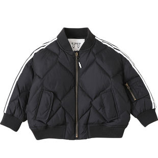 康衣儿童装羽绒服短款冬季新款男童羽绒服棒球衫外套亲子装潮