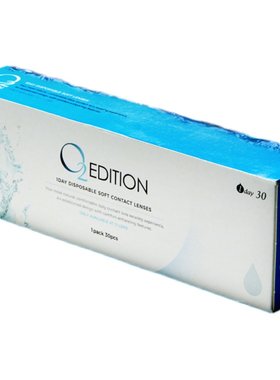 OLENS原装进口O2Edition润氧日抛40片透明隐形近视眼镜官方正品