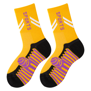 男童篮球运动袜纯棉春夏季薄款透气防臭网眼中筒儿童夏天男孩无骨