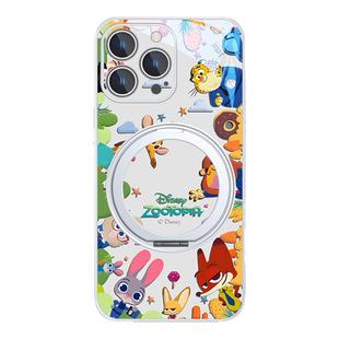 适用迪士尼iPhone16promax磁吸手机壳带支架苹果15pro情侣14plus支点壳13疯狂动物城12/17小米15/华为mate70