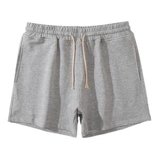 三分运动短裤男款夏季纯棉宽松修身休闲美式健身跑步深蹲三分裤