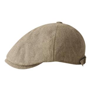 复古街头风棉麻前进帽女日系时尚辣妹纯色鸭舌帽文艺百搭报童帽男