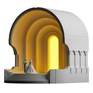 无非良造光之庭创意氛围小夜灯桌面建筑夜灯卧室摆件台灯生日礼物