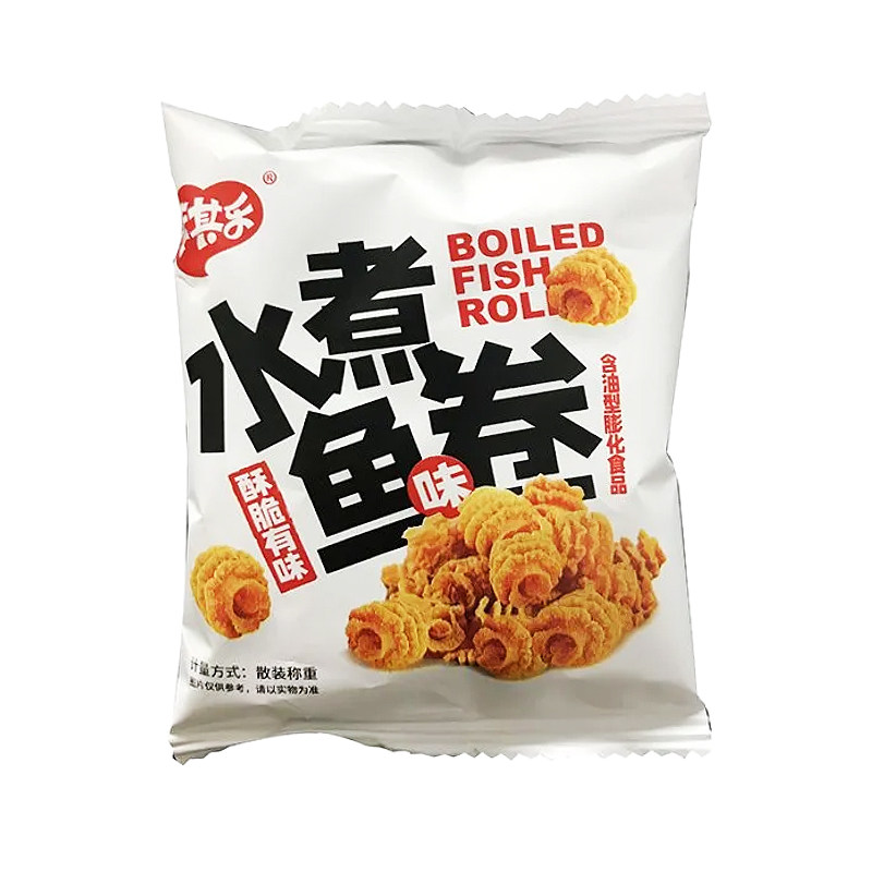 卡其乐水煮鱼卷麻辣网红休闲小零食8090后儿时怀旧办公室小零食
