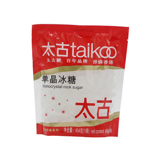 太古单晶冰糖454g炖品泡茶白冰糖白醋柠檬酵素原料煲汤黄冰糖454g