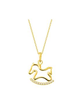 2026马年本命年小木马项链女轻奢