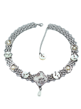 原创小鸟与花新中式choker项链