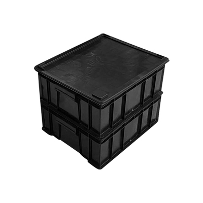 防静电塑胶周转箱黑色塑料框盖子