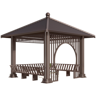 铝合金凉亭户外庭院别墅四角亭子农村小院仿古六角凉亭花园造景亭