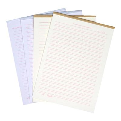 加厚米黄信纸简约写信用单线双线