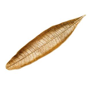 包邮 Lafuli纯铜雪茄烟灰缸 树叶造型金属长条雪茄持灰烟斗烟丝盘