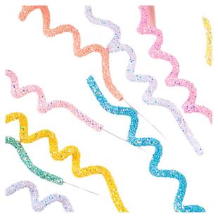 网红烘焙蛋糕装饰彩色DIY可塑性软条线插件生日派对扭扭棒装扮