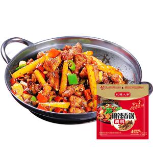 正宗重庆牛油火锅料家用麻辣烫调料中辣小包装一人份麻辣香锅底料