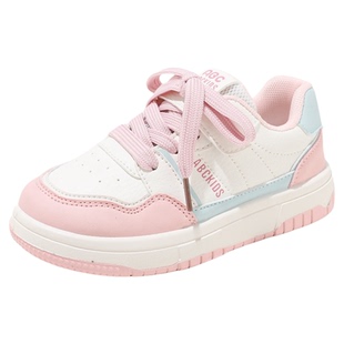 ABCkids童鞋女童板鞋粉白色儿童休闲鞋中大童2025春季百搭小白鞋