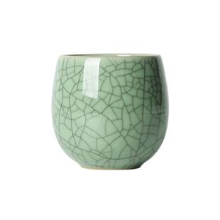 龙泉陶瓷茶杯水杯青瓷六色杯哥窑开片茶具功夫茶杯汝窑冰裂主人杯