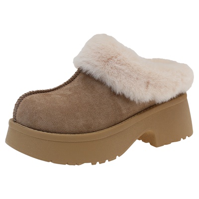 皮毛一体雪地靴女2025新款冬季