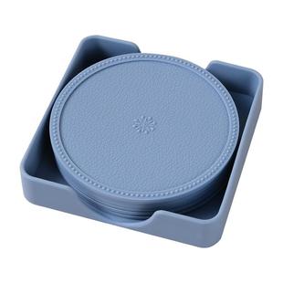 6片装 北欧杯垫 食品级硅胶 防烫耐高温无味防滑隔热垫小号自粘款