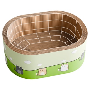 加深猫抓板猫窝一体耐抓耐磨不掉屑新型猫爪板猫抓盆猫咪磨爪神器