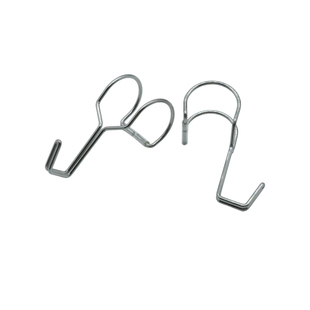 304不锈钢挂钩圆管固定卡扣晾衣杆定位套管防风钩圈免拆管单钩子