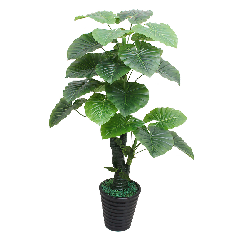 仿真植物盆栽摆件客厅假花绿植大型滴水观音假树仿真树装饰发财树