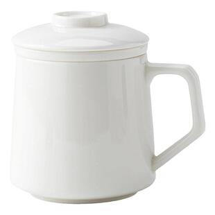 左茗右器羊脂玉陶瓷茶杯茶水分离过滤泡茶杯办公室大容量水杯杯子