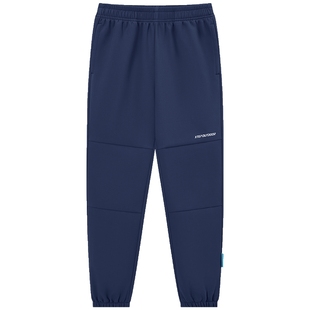 特步童装冬季儿童运动裤男童加绒户外长裤大童三防梭织保暖裤冬装