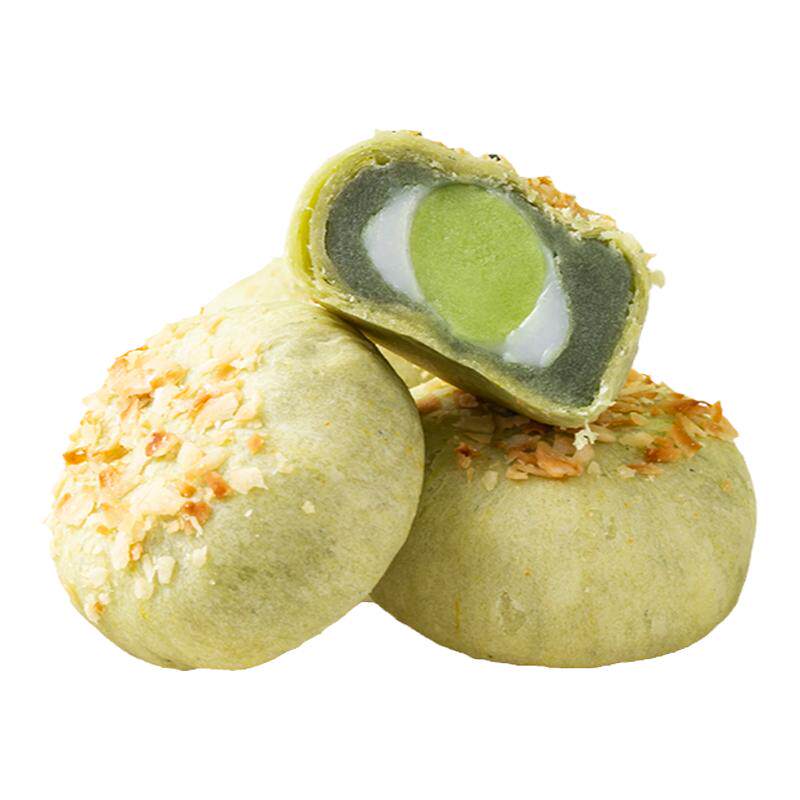 龙井茶酥饼抹茶麻薯传统老式糕点
