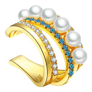 pn珍珠耳夹女无耳洞耳环高级感轻奢耳饰小众设计感耳挂耳骨夹