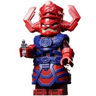 第三方神奇四侠吞星行星吞噬霹雳火复仇者塑料积木小人仔拼装玩具