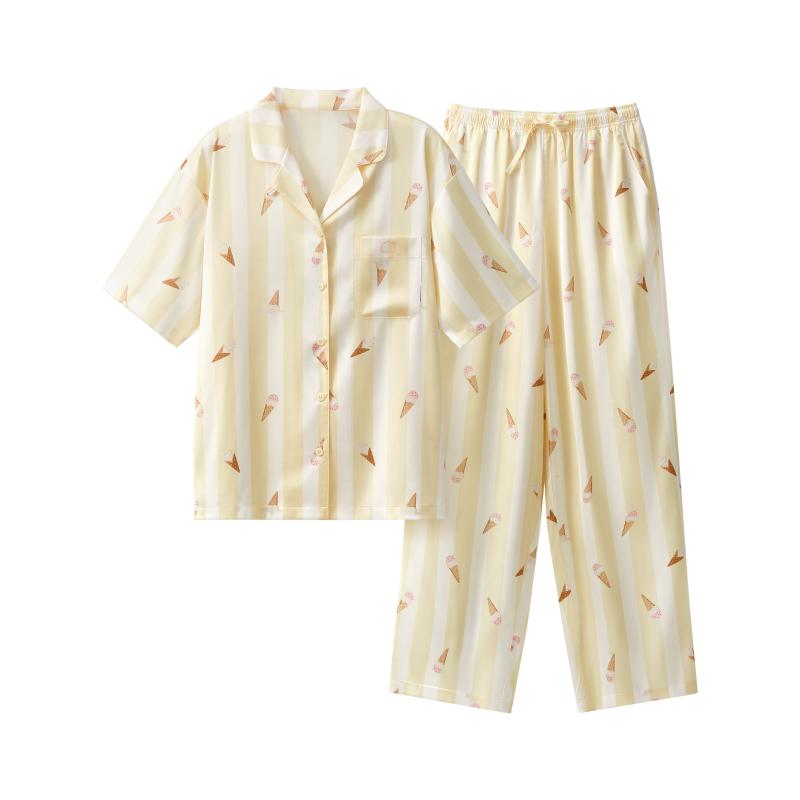 絲絲520H超級(jí)市場(chǎng)睡衣冰絲家居服