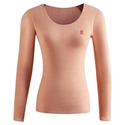 蚕丝德绒无痕打底衫保暖内衣