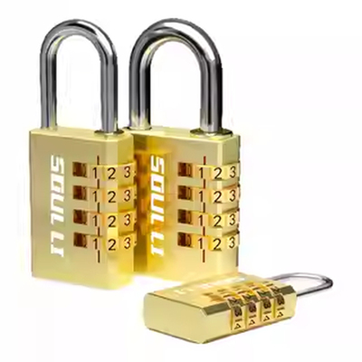 实心纯铜密码挂锁防锈