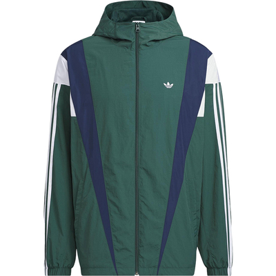 Adidas/阿迪达斯正品三叶草男士时尚宽松梭织连帽运动外套KS3553