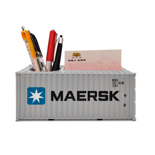 1:35美森集装箱货柜模型笔筒名片盒logo定制航运货代礼品海艺坊