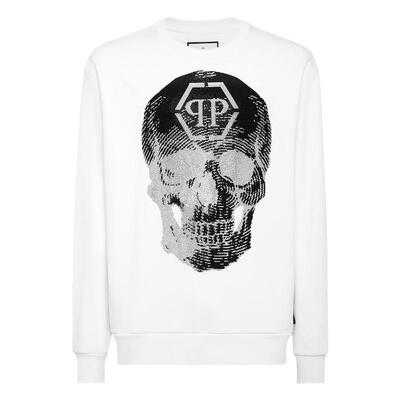 PHILIPP PLEIN 男士骷髅图案圆领卫衣