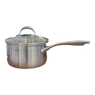 18/10不锈钢Chockmen三层钢一体点焊单柄奶锅奶煲煮面熬粥18cm