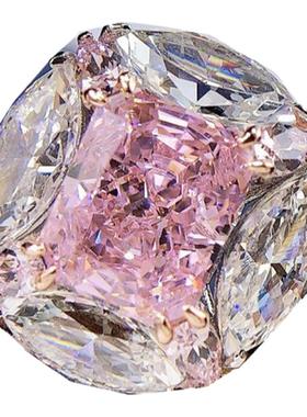 鸽子蛋戒指泡泡糖圆钻八心八箭