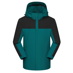 秋冬工作服定制冲锋衣农业科技公司物业装修员工团体加厚外套工装