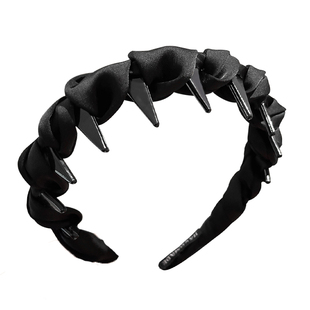 黑色高颅顶绝美发箍女款带齿蓬松头箍2026新款高级感日常外戴发卡