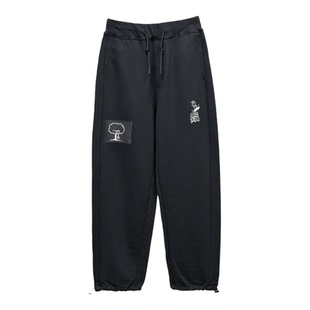 2026春季男女宽松直筒卫裤高街阔脚裤休闲长裤子ABLE JEANS束脚裤