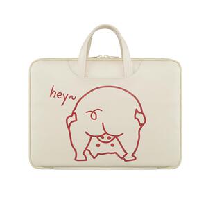 小怪兽手提电脑包适用苹果华为戴尔游戏本微软联想13.3寸15.6寸14