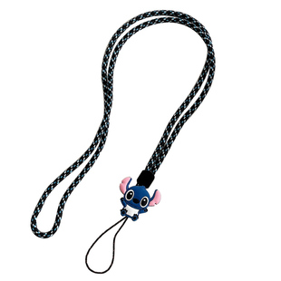 手机挂绳挂脖卡通人物挂件新款吊饰不勒脖多功能男女款通用可调节防丢挂链带子钥匙新款吊绳麻花挂脖