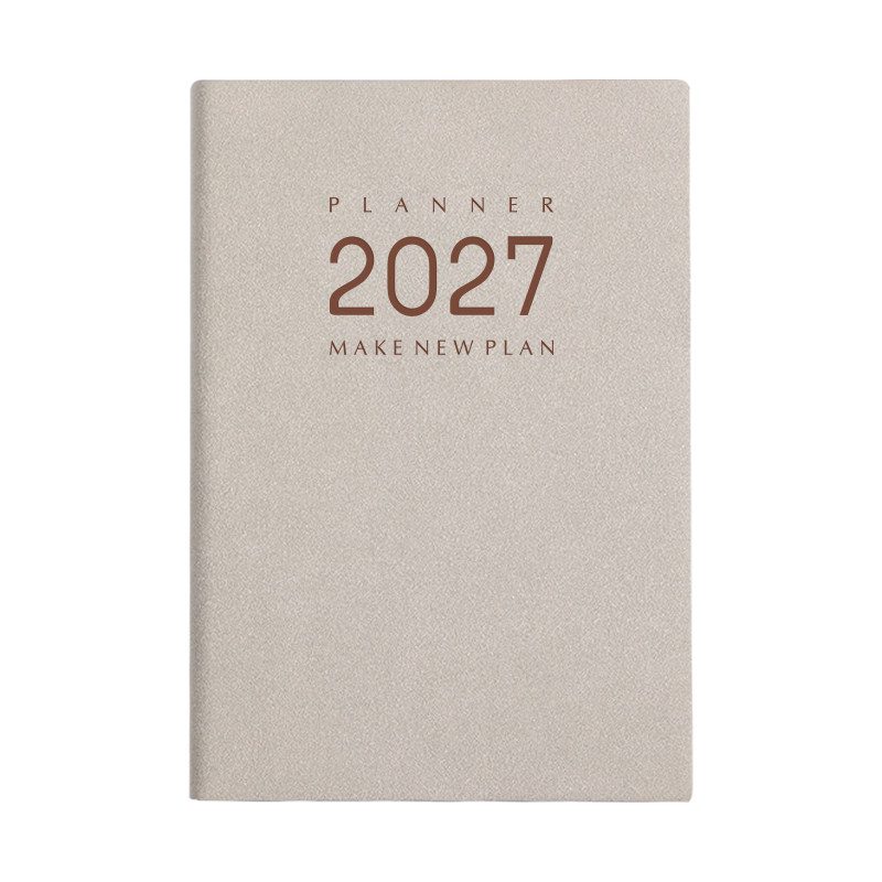 2027年日程本每日周工作计划一日一页时间轴日历记事日记本可定制